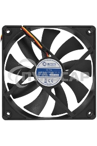 Вентилятор для корпуса 5bites FB12015S-12L3 черный, 120 x 120 x 15 мм, пластик, 1200 об/мин, 27 дБ, 3 pin