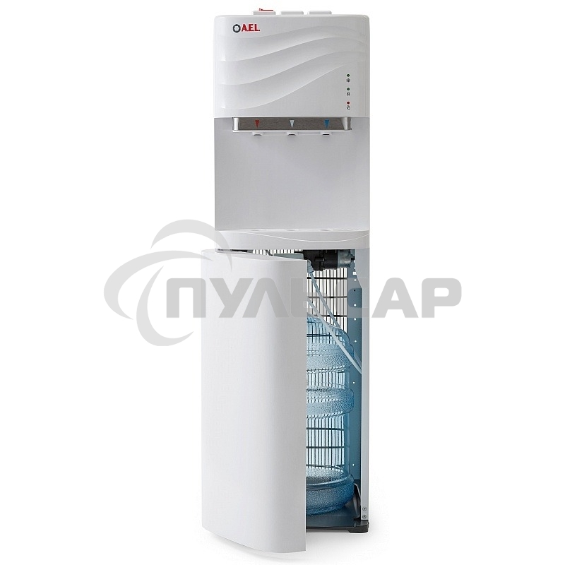 Кулер для воды AEL LC-AEL-840а, напольный, НАГРЕВ/ОХЛАЖДЕНИЕ КОМПРЕССОРНОЕ, 3 крана, белый, 00226