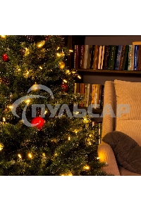 Гирлянда светод. Funray Лучики, SE-BEAM-110Y, 10М, 100LED, желтый, темно-зел. шн. 0,7м, контр.