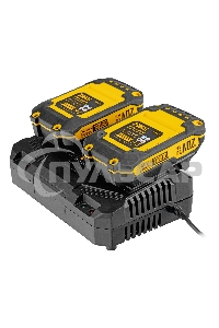 Устройство зарядное для аккумуляторов двухпортовое Denzel BCH-20-4.0x2, Li-Ion, 20 В, 4.0 А