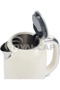 Чайник электрический Hyundai HYK-S9900 1.7л. 2200Вт молочный/серебристый корпус: металл