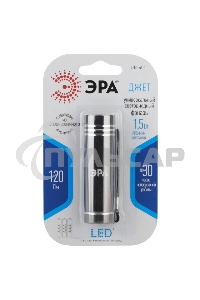 Фонарь светодиодный ЭРА UB-402 Джет 1,5Вт COB, алюм, 3xAAA в компл, 12 шт. промо-бокс