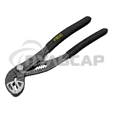 Клещи переставные Denzel кнопочный механизм, обливные рукоятки, 180 мм