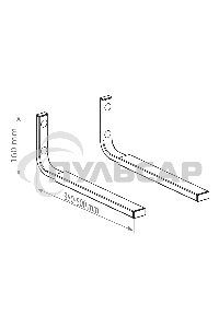 Кронштейн наст. для СВЧ Kromax MICRO-7s серебристый