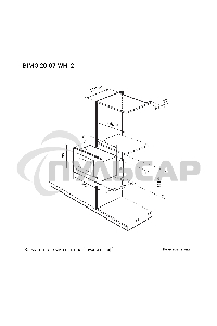 Микроволновая печь встраиваемая LEX BIMO 20.07 WH, белый
