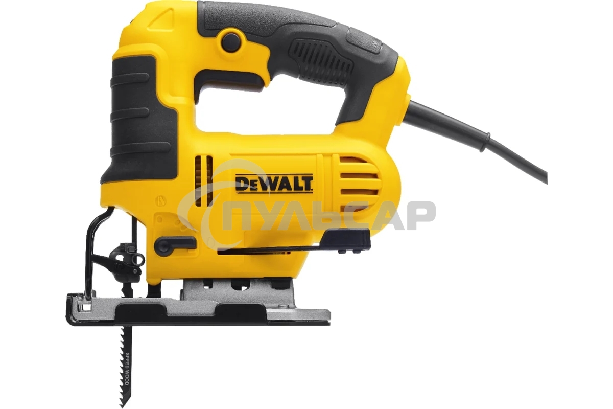 Лобзик DeWalt DWE349-KS   с верхней рукояткой, 650 Вт, ход 20 мм