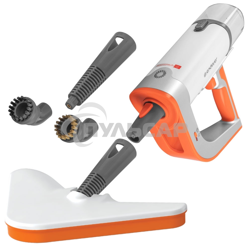 Паровая швабра Endever Odyssey Q-621 белый/оранжевый, 1500 Вт, 0,35 л