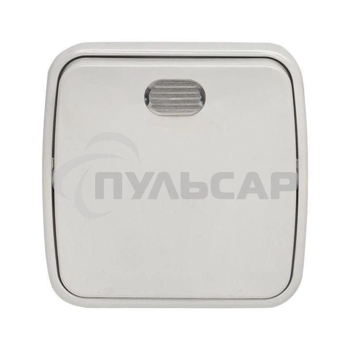 Выключатель 1-клавишный EKF Basic Минск ОП 10А с индикатором белый