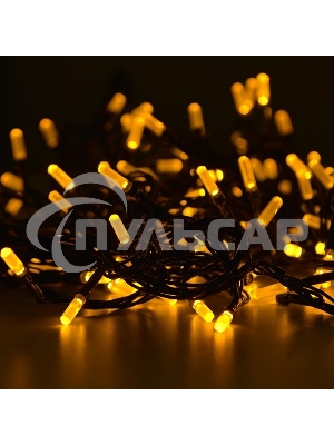 Гирлянда светод. Funray Лучики, SE-BEAM-110Y, 10М, 100LED, желтый, темно-зел. шн. 0,7м, контр.