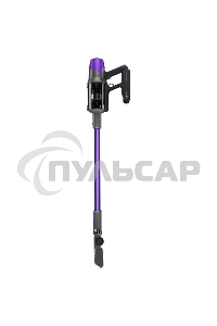 Пылесос вертикальный Centek CT-2572 фиолетовый/черный, питание от аккумулятора, 230 Вт, уборка сухая, пылесборник 1.2 л, работа от АКБ max 90 мин