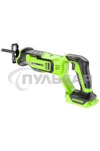 Пила сабельная аккумуляторная GreenWorks GPT-BLRS-1, 24V, без АКБ и ЗУ (1200607)