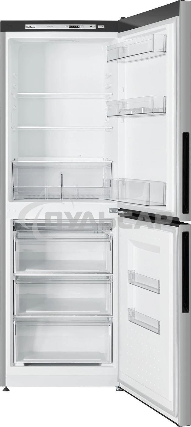 Холодильник Atlant 4612-181 серебристый двухкамерный 182/119л морозилка снизу