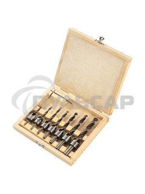 Набор сверл зенкеров Denzel по дереву, 3-10 мм, 7 шт