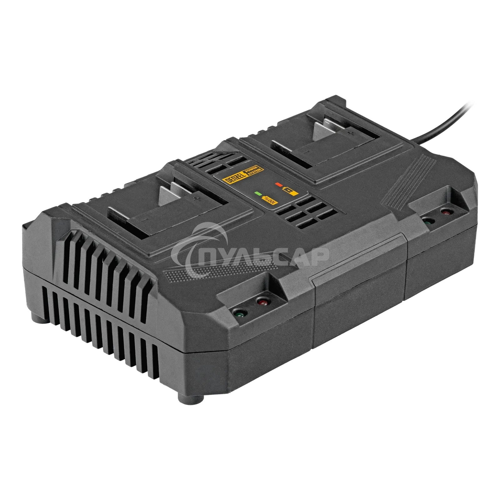 Устройство зарядное для аккумуляторов двухпортовое Denzel BCH-20-4.0x2, Li-Ion, 20 В, 4.0 А