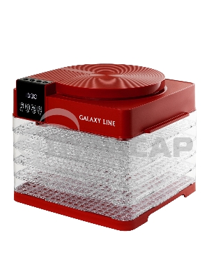 Сушилка для овощей и фруктов Galaxy Line GL 2630, красный, с электронным управлением, 450 Вт