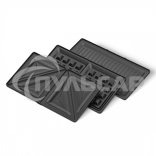 Прибор для выпечки BQ ST2000 Black 3 in 1. MultiChef, мощность: 800 Вт, многофункциональный прибор 3 в 1, 3 пары панелей в комплекте: гриль, венские вафли, сэндвич, антипригарное покрытие панелей Non-Stick PRO, равномерный нагрев, вертикальное хранение, о