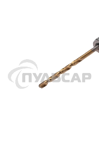 Сверло по металлу Kranz KR-91-5500 2мм Р6М5 ТИТАН шестигранный хвостовик DIN 338 (уп.1шт)