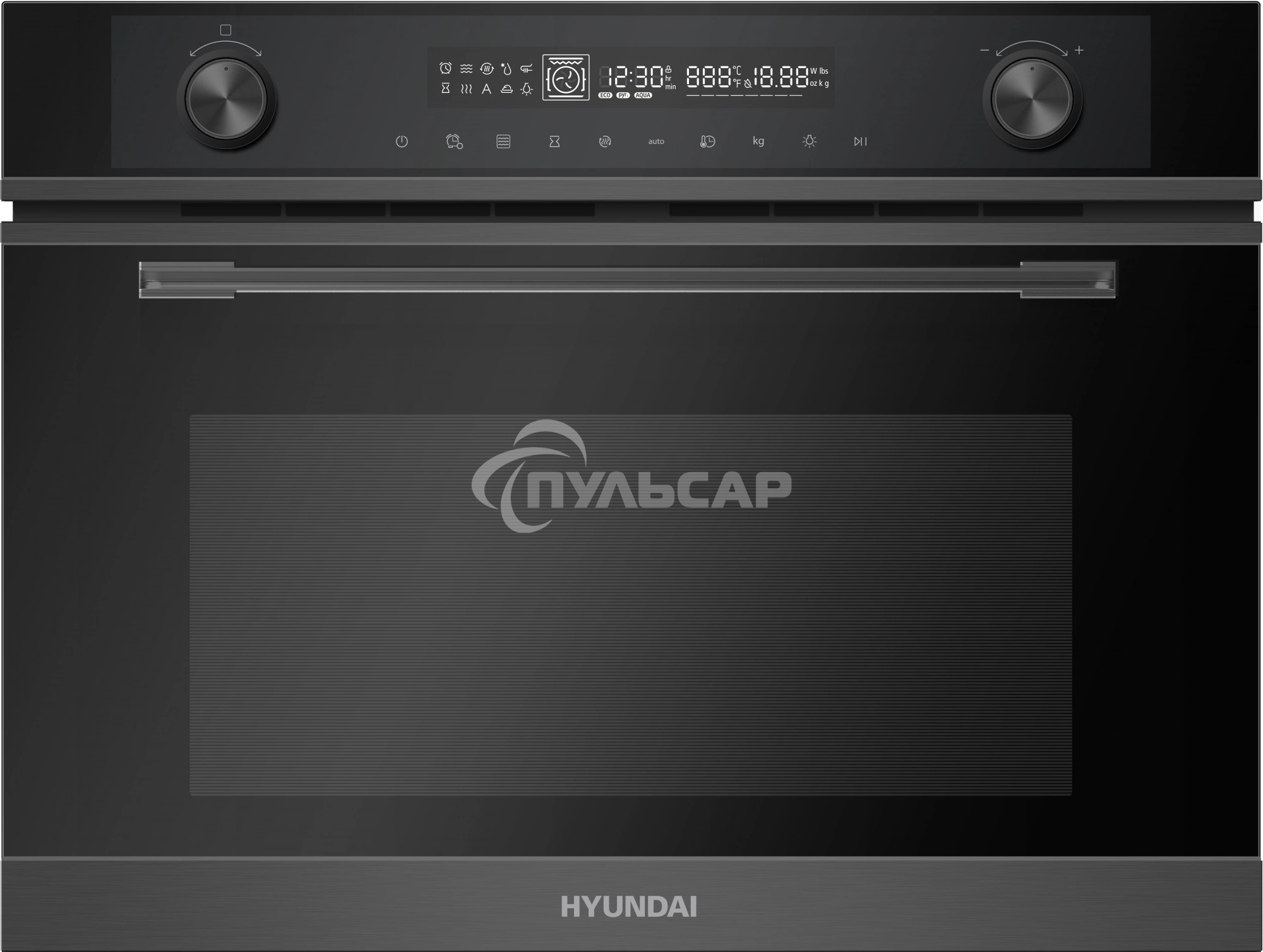 Духовой шкаф Электрический Hyundai HMEO 6540 DX черный