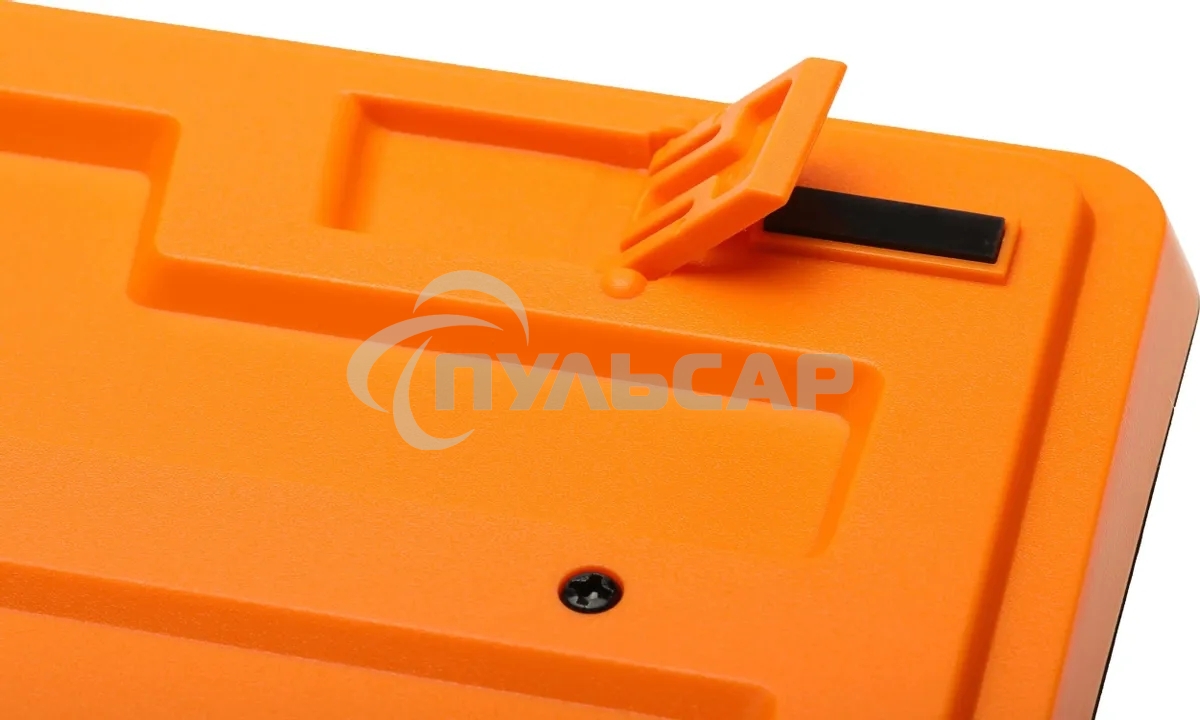 Клавиатура проводная A4Tech Fstyler FKS10, USB, черный/оранжевый