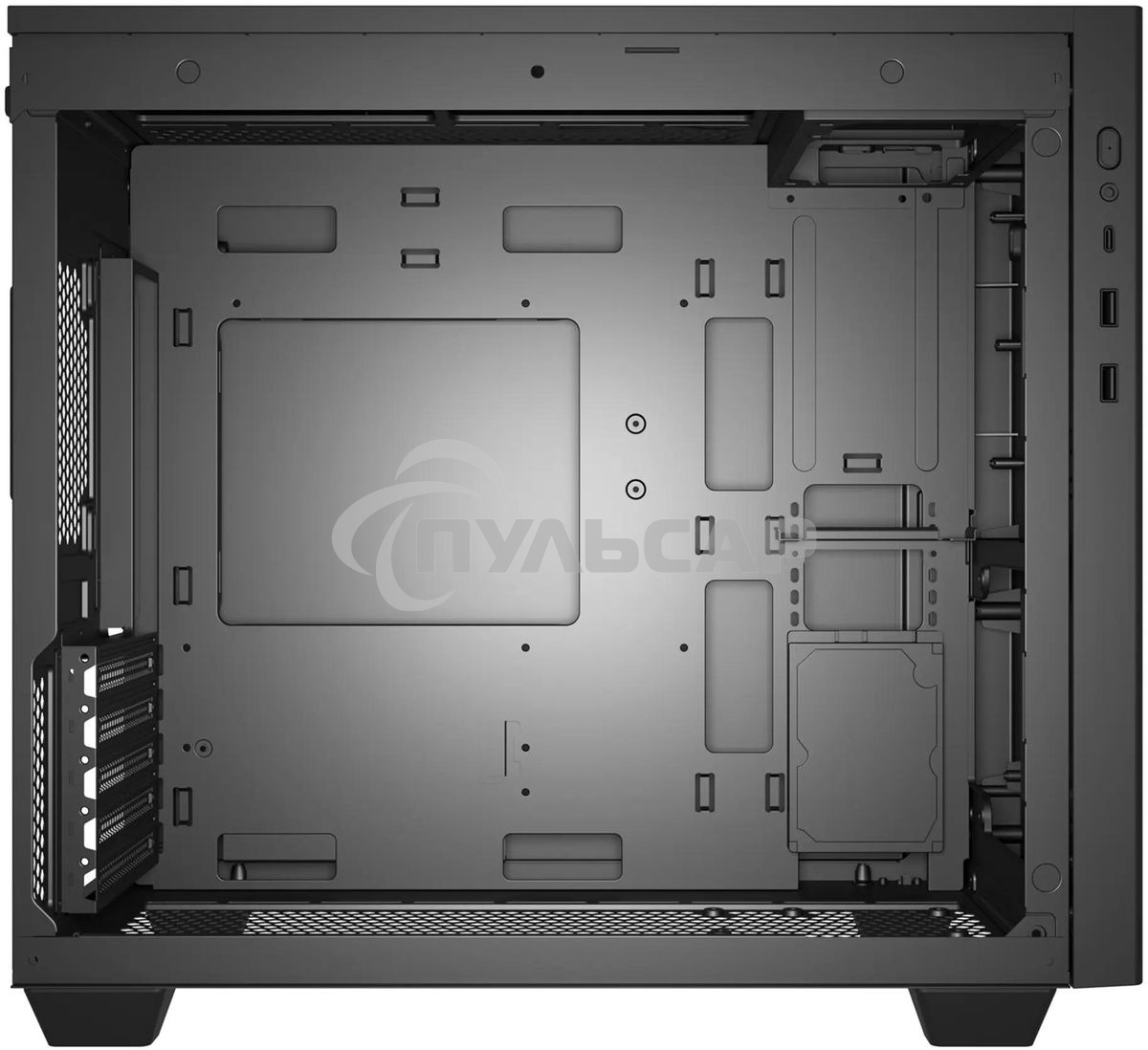 Компьютерный корпус Bloody BD-CC117F черный без БП mATX 5x120мм 1xUSB 2.0 1xUSB 3.0 audio bott PSU