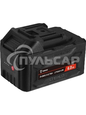 Аккумулятор DEKO R-UNV6.0 ULTRA+, Li-ion, 20В, 6.0А*ч, с повышенной токоотдачей