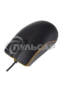 Мышь проводная Perfeo LINE черный, 1000 dpi, USB, кнопки - 3