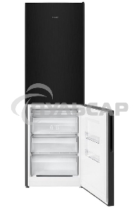 Холодильник Atlant ХМ-4621-151 черный металлик двухкамерный 205/119л морозилка снизу. капельная система