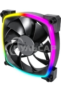 Вентилятор для корпуса Montech AX120 ARGB 120х120x25 черный 4-pin 27дБ (упак.:3шт) (AX120 PWM BLACK 3 IN 1) Ret