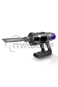 Пылесос вертикальный Centek CT-2572 фиолетовый/черный, питание от аккумулятора, 230 Вт, уборка сухая, пылесборник 1.2 л, работа от АКБ max 90 мин