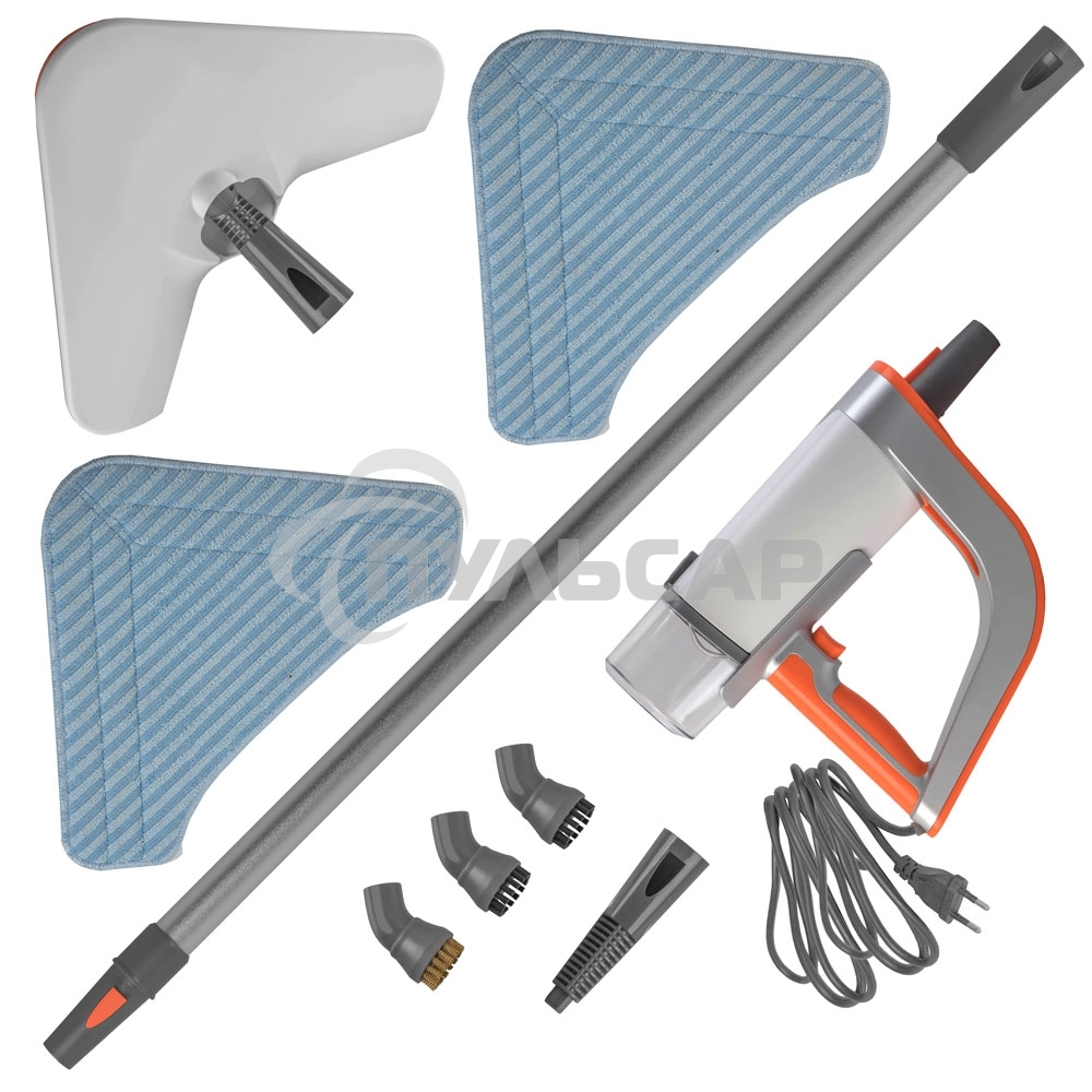 Паровая швабра Endever Odyssey Q-621 белый/оранжевый, 1500 Вт, 0,35 л