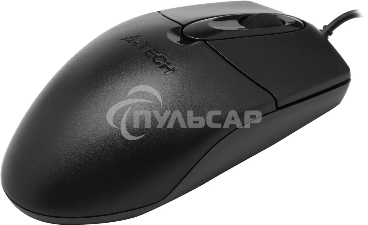 Мышь проводная A4Tech OP-720S черный, 1200 dpi, USB, кнопки - 3