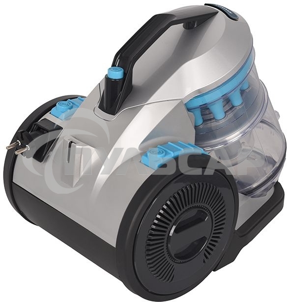 Пылесос Hyundai HYV-C2955 серебристый/синий, 380/2400 Вт, уборка сухая, пылесборник контейнер 3.5 л