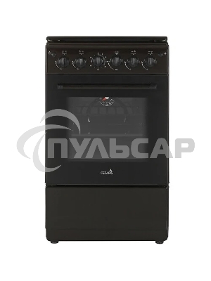 Плита газовая Cezaris ПГ 2150-11 коричневый, конфорок 4 шт, духовка 43 л, 51 см x 85 см x 55 см