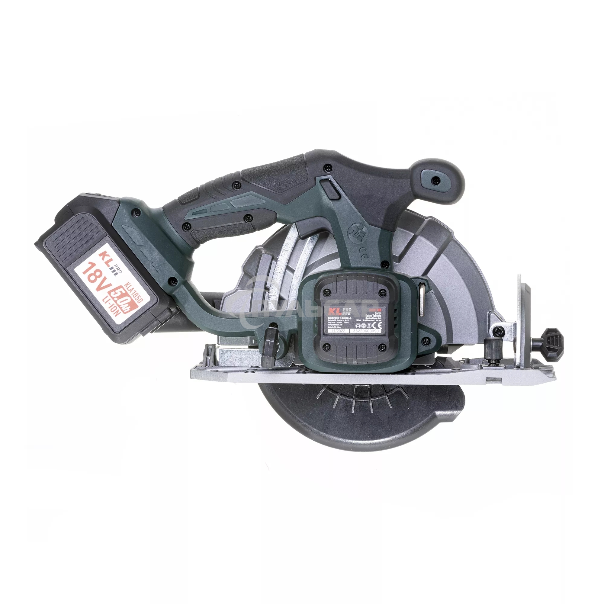 Профессиональная пила циркулярная бесщеточная KLPRO KLDAT18B-50 (18 В / 5,0 А·ч)