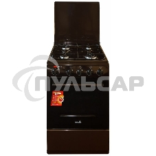 Плита комбинированная Cezaris ПГЭ 1000-03 коричневый, конфорок 4 шт, духовка 45 л, 51 см x 85 см x 52 см