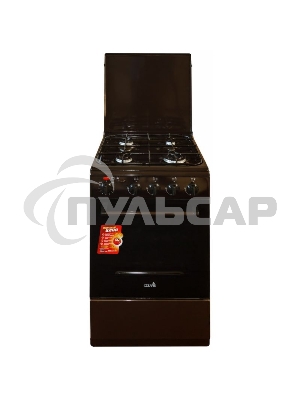 Плита комбинированная Cezaris ПГЭ 1000-03 коричневый, конфорок 4 шт, духовка 45 л, 51 см x 85 см x 52 см