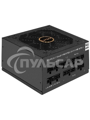 Блок питания 650W ExeGate 80 PLUS® GOLD 650VSP FС (ATX3.0, APFC, КПД 90% (80 PLUS Gold), 120мм fan, 24pin, 2x(4+4)pin, PCIE5.0/12VHPWR, 2xPCI-E, 6xSATA, 3xIDE, 1xFDD, Full Cable Management, black, Color box)