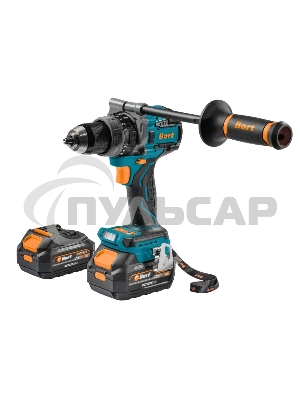 Дрель-шуруповерт Bort BAB-21Ix2Li-XDK, Аккумуляторная, 18В, 2 АКБ, Ударная