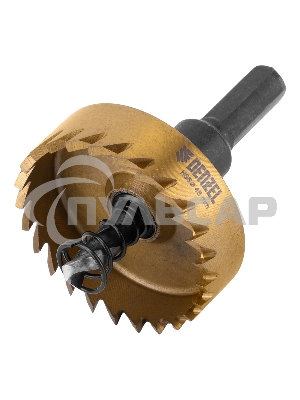 Коронка по металлу Denzel HSS, 45 мм, нитридтитановое покрытие