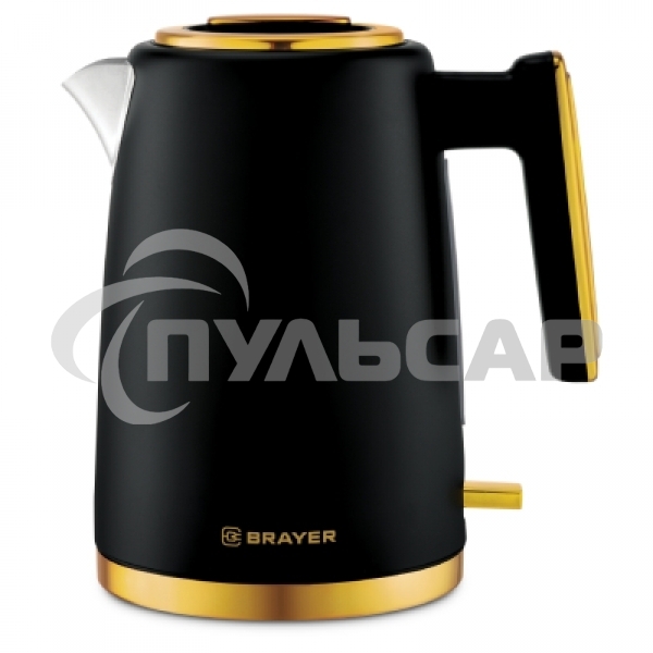 Чайник электрический BRAYER BR1017, 2200 Вт, 1,7 л, нерж.сталь, VNQ by STRIX, автоотключ