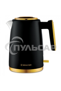 Чайник электрический BRAYER BR1017, 2200 Вт, 1,7 л, нерж.сталь, VNQ by STRIX, автоотключ