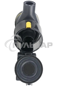 Пылесос вертикальный Centek CT-2573 черный/желтый, питание от аккумулятора, 215 Вт, уборка сухая, пылесборник 0.8 л, работа от АКБ max 45 мин