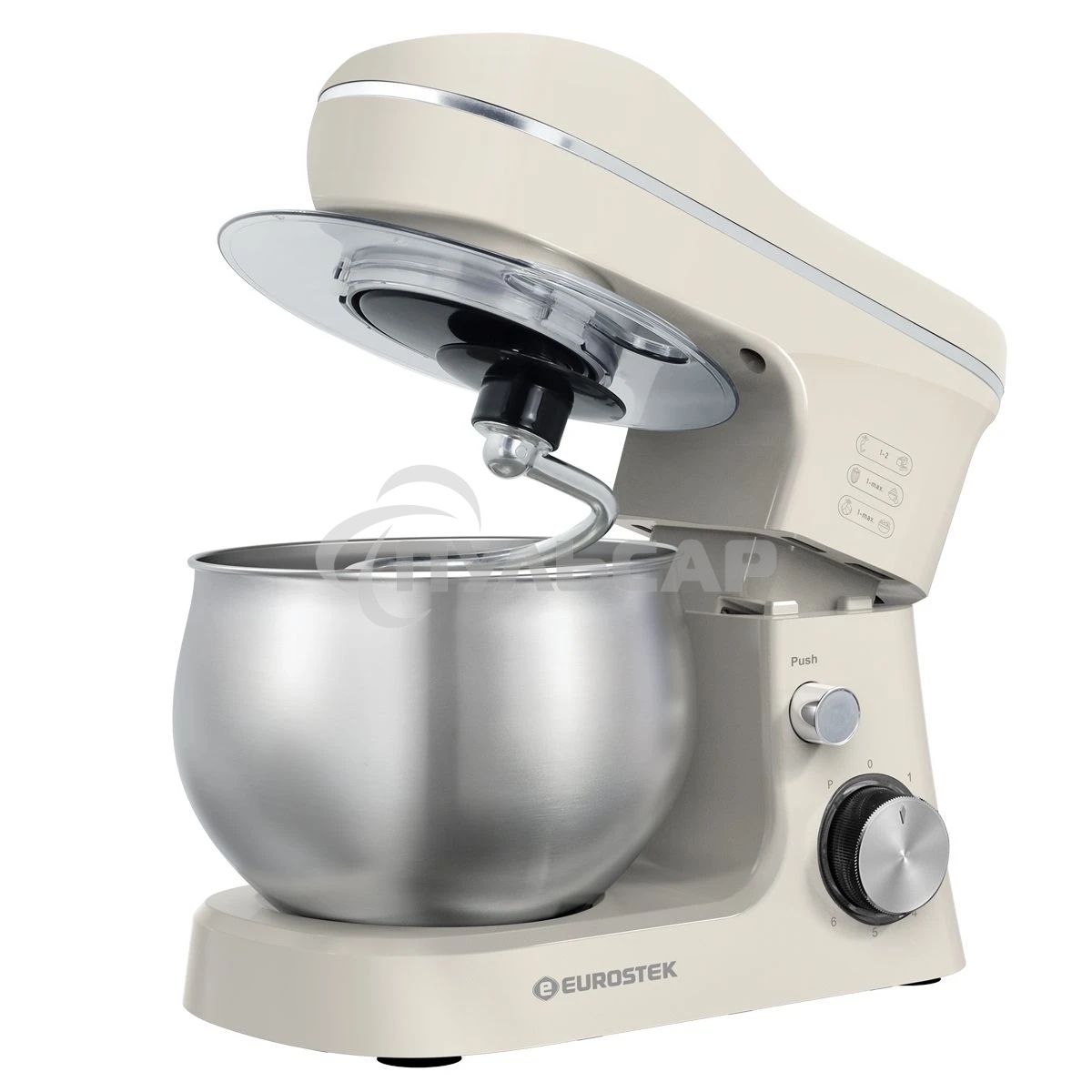 Миксер планетарный Eurostek EHM-205 чаша 5 л, 2000 Вт, бежевый