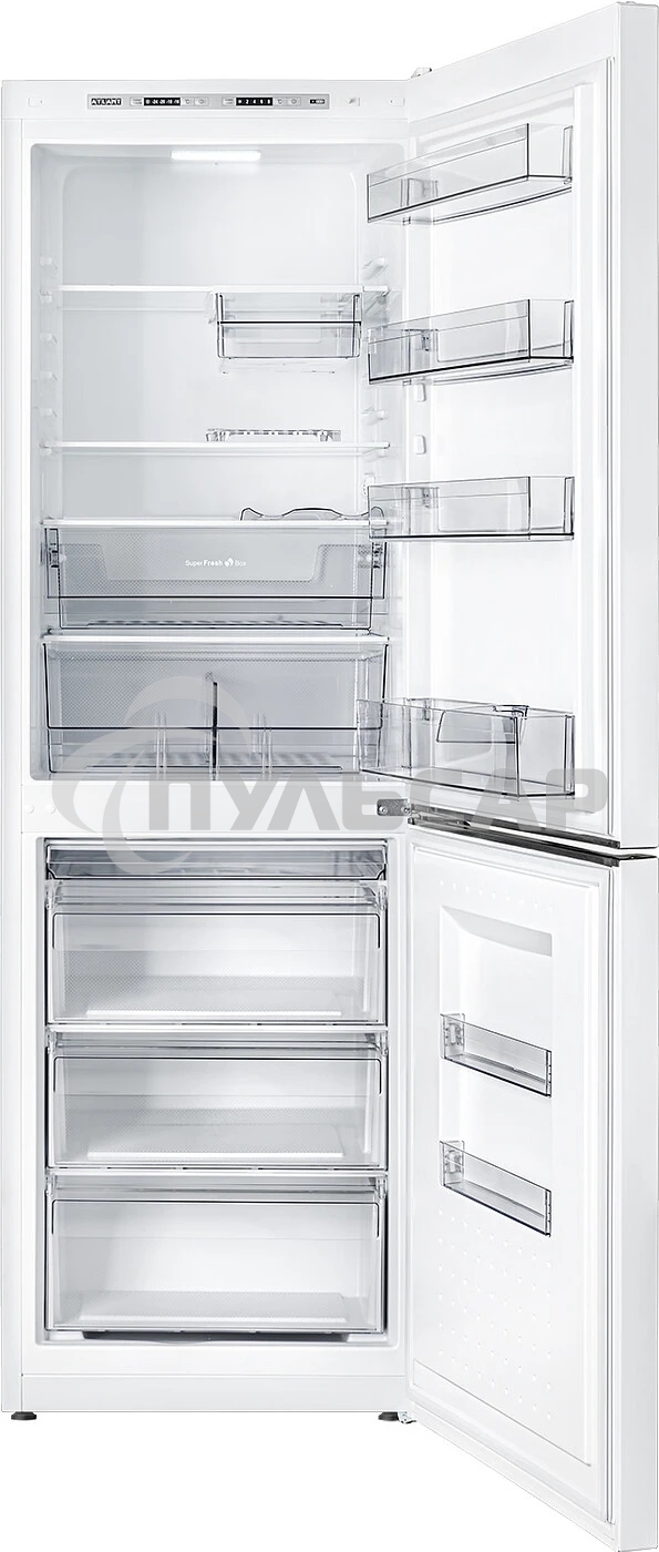 Холодильник Atlant XM 6621-109 белый двухкамерный 205/119 л морозилка снизу, капельная система