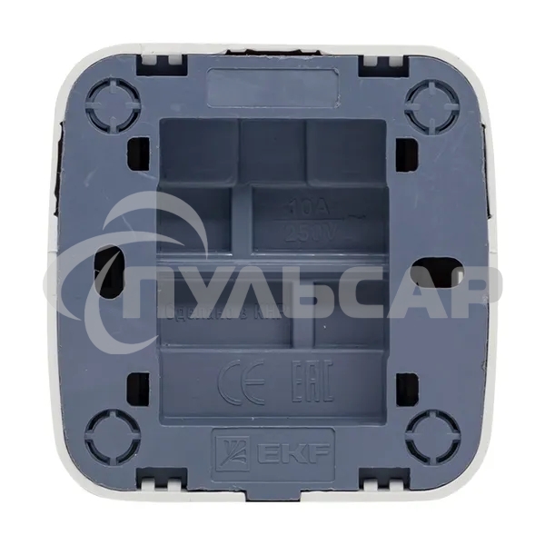 Выключатель EKF Basic Минск EGV10-021-10 1-клавишный ОП 10А белый