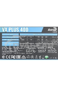 Блок питания Aerocool / Formula VX-400 PLUS, 400Вт, 120мм, черный