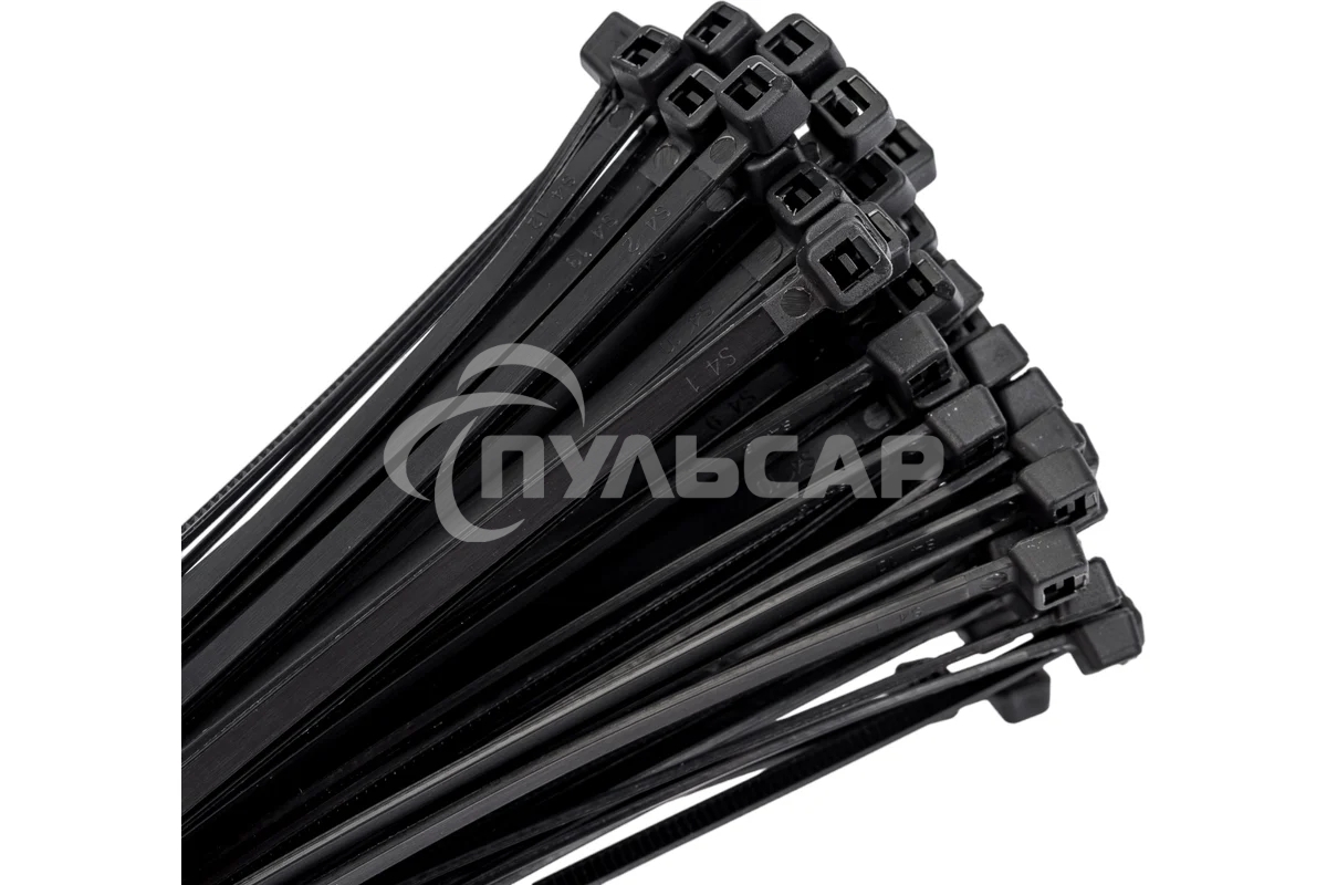 Хомут нейлоновый черный EKF Basic plc-cb-3.6x300 (3,6х300) (100 шт.)