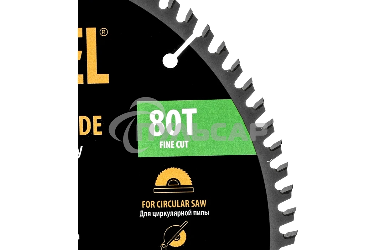 Пильный диск по ламинату Denzel ф300 х 30 мм, 80 зубьев 733887