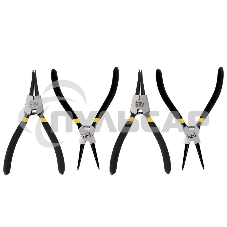 Набор из 4-х съемников стопорных колец Deli DL20521-4175мм, сталь HRC50-54, прорезиненная рукоять, блистер