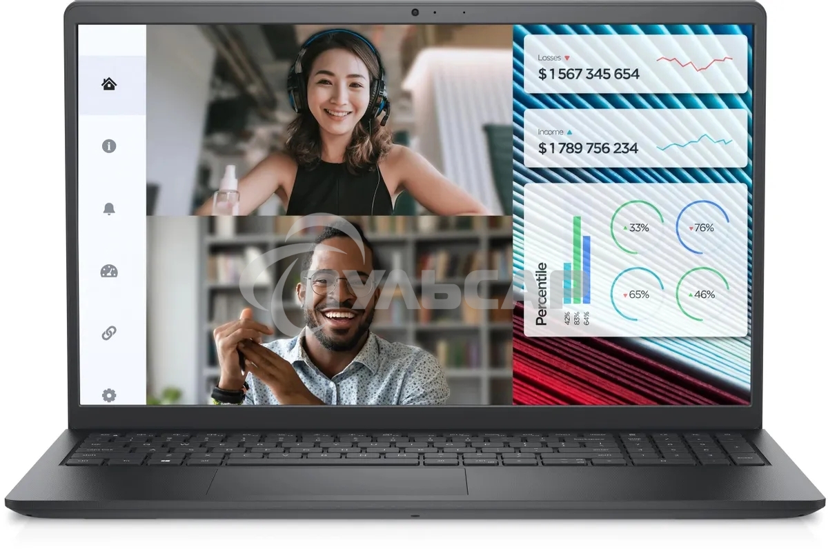 Ноутбук Dell Vostro 3520 Core i5 1235U 8Gb SSD 512Gb Intel UHD Graphics 15.6